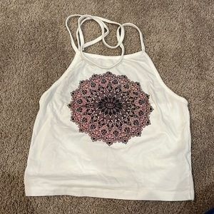 Brandy Melville mandala halter top NWOT